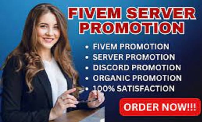 Organic fivem discord server promotion, fivem advertisement