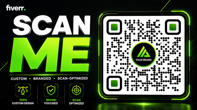 create all type of custom, dynamic qr code designs with logo