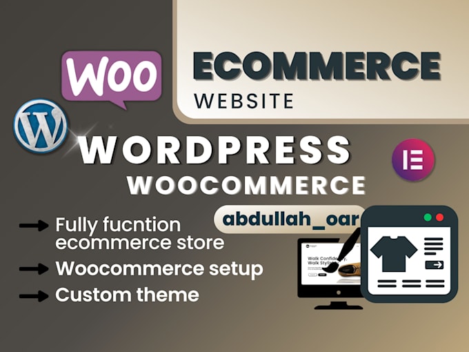design wordpress woocommerce website, ecommerce store
