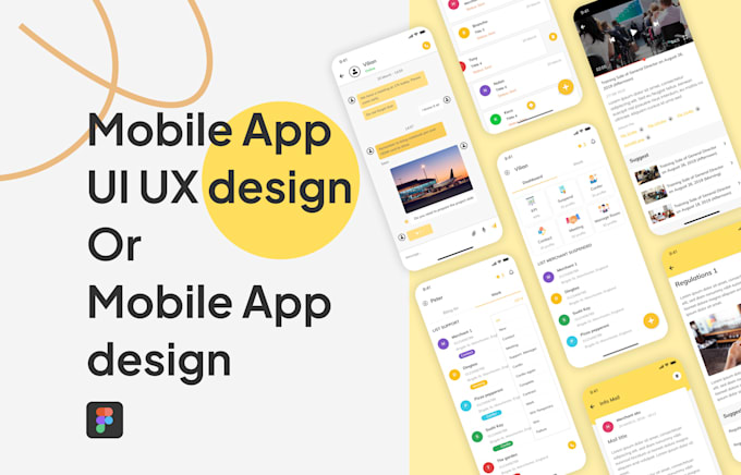 Create a mobile app ui ux design or mobile app ui design in figma by ...