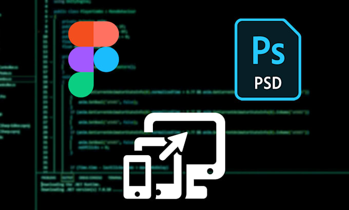 convert figma design, PSD, graphic to web page