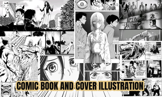 Draw comic book cover art, superhero comic, comic nsfw anime manga ...