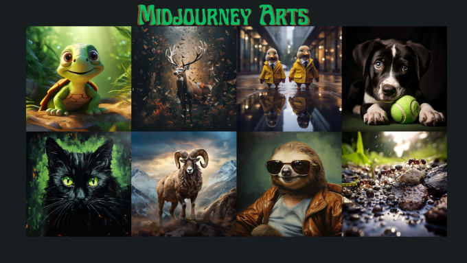 create unique ai generated art using midjourney ai and your artistic vision