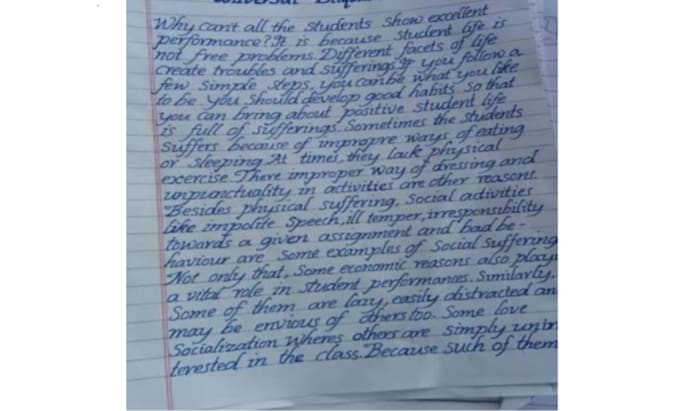 Do handwriting letters and notes by Raomansub | Fiverr