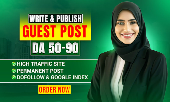 do guest post with high da seo backlinks for your website