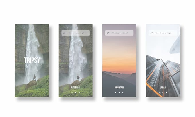 design UI UX mobile app using figma and affinity designer