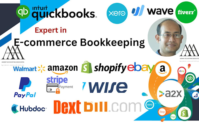 do USA ecommerce bookkeeping for tax preparation on qbo xero