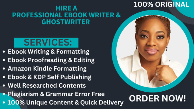 Do ghost book writer self help book writer non fiction kindle book