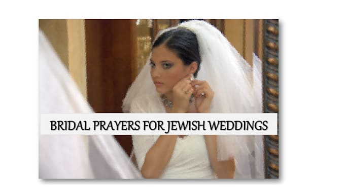 personalize jewish bridal wedding prayers