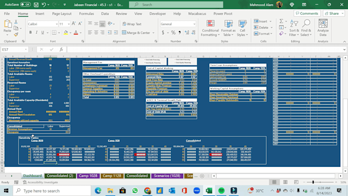 build excel financial models, forecasting, budget, projections, analysis