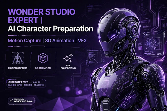 do 3d character rigging in wonder studio