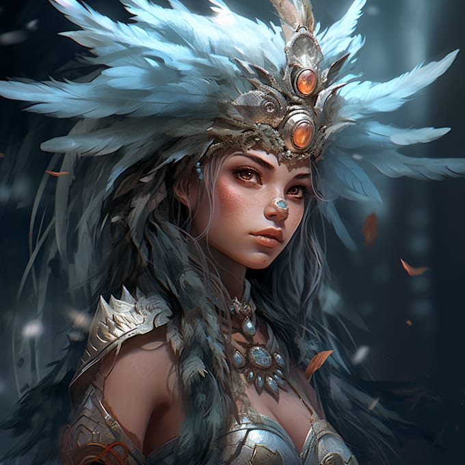 draw your fantasy portrait character