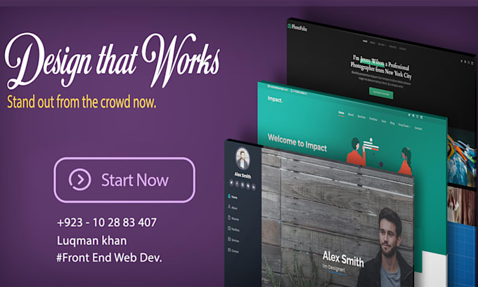 Be your html,css and bootstrap front end web developer by Mikewilliam01 ...
