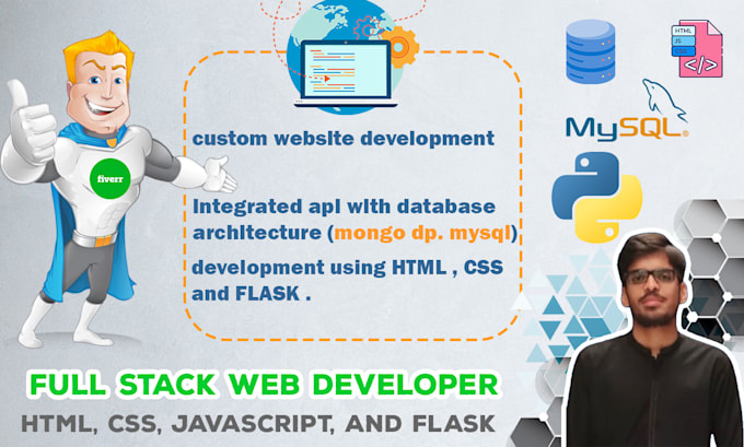 build a python flask web app, rest API, mysql or mongodb backend