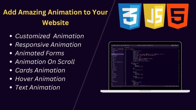 Create engaging website animations with html, css and js by Wania_09 ...
