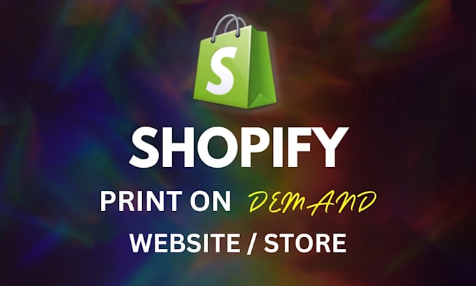 design beautiful shopify print on demand store, shopify website
