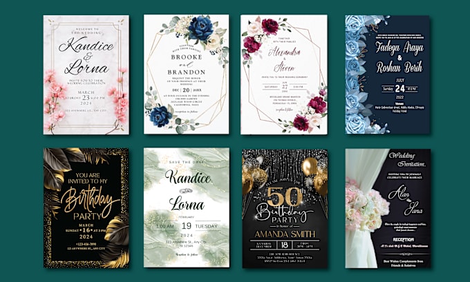 design wedding invitation card, save the date, birthday or greeting card