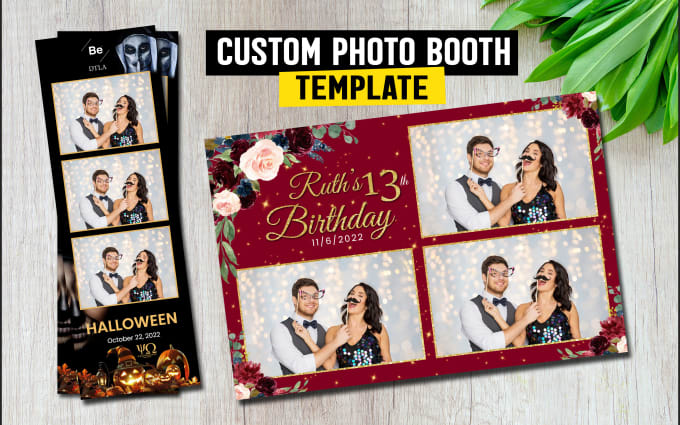 Design custom photo booth template or 360 booth overlay by Design450 ...