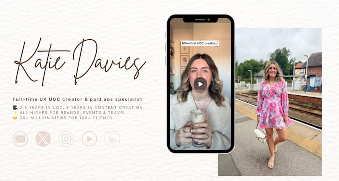 create a ugc video for tiktok, instagram or facebook