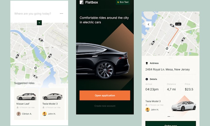 develop taxi booking app train webapp car rental ui ux taxi bus driver webapp