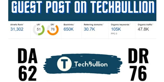 do guest post on ventsmagzine,com techbullion,com laprogreesive,com
