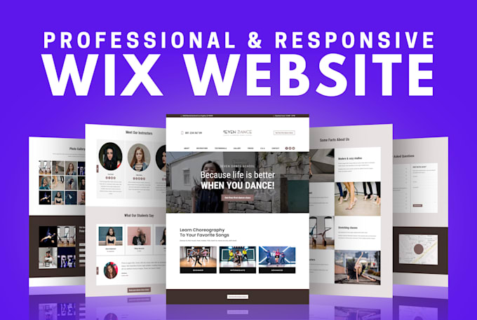 design and create wix website