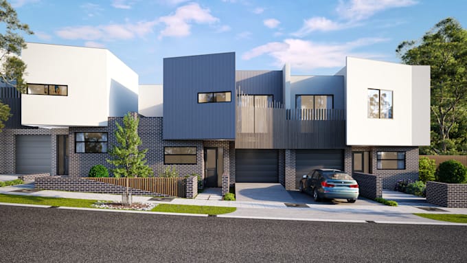 create photo realistic exterior and landscape
