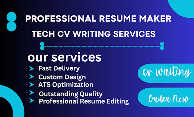 Deliver 12 hours professional resume maker and tech cv writing service ...