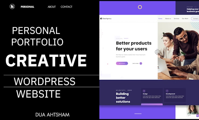 build a personal portfolio wordpress website
