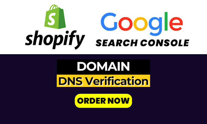 shopify domain dns verification in google search console