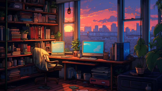 create ai art for your lofi music