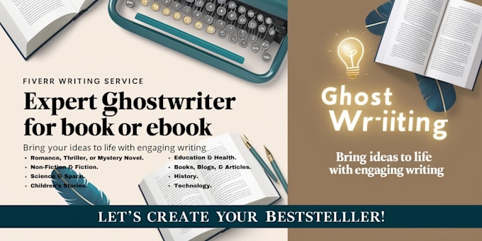 bring your book idea to life with expert ghostwriting
