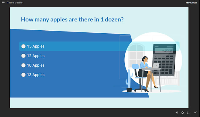 develop elearning scorm with quiz for moodle lms
