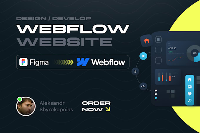 convert figma to webflow and develop a custom webflow site