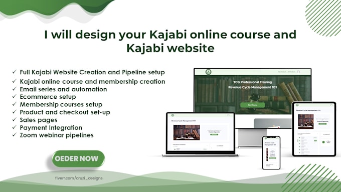 design your kajabi courses and kajabi website