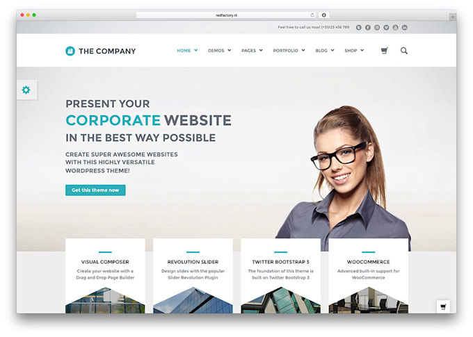 design or redesign your company website or business website