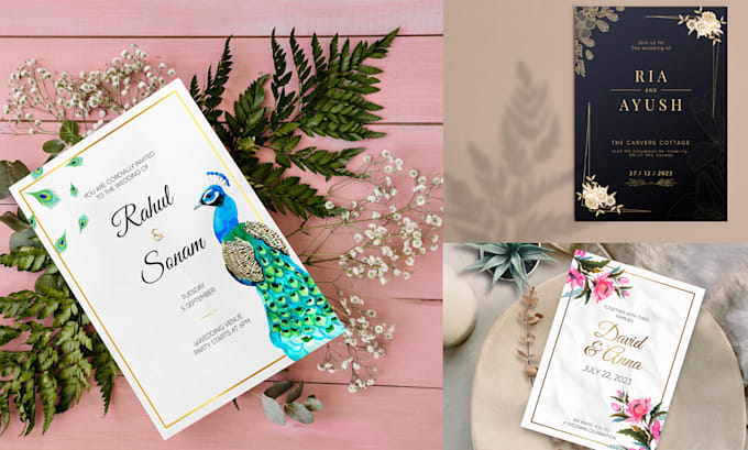 make wedding invitation card design