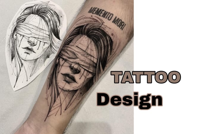 Anime Rose Flower Temporary Tattoo Sticker Black Sketch Tattoo Designs Arm  Sleeve Fake Tattoos Water Transfer Big Size Women - Temporary Tattoos -  AliExpress