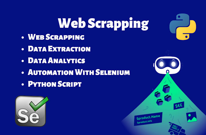 web scraping, data mining and extracting from any website