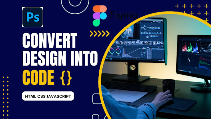 Convert design into code html css javascript full responsive by ...