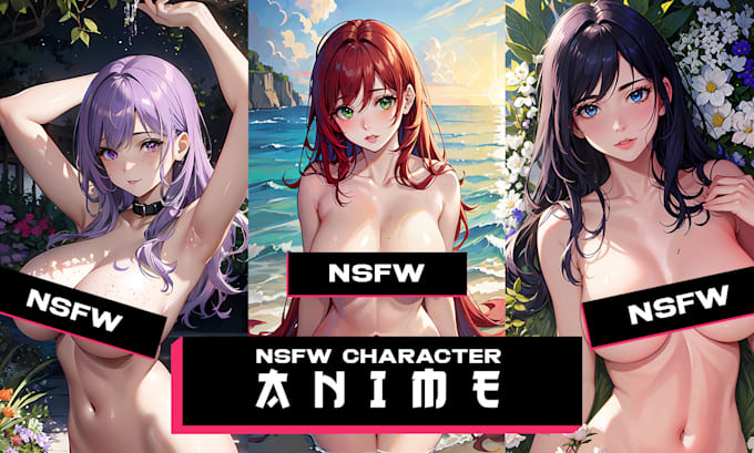 create a custom nsfw anime style character ai 4k
