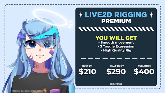 rigging your live2d model to be vtuber