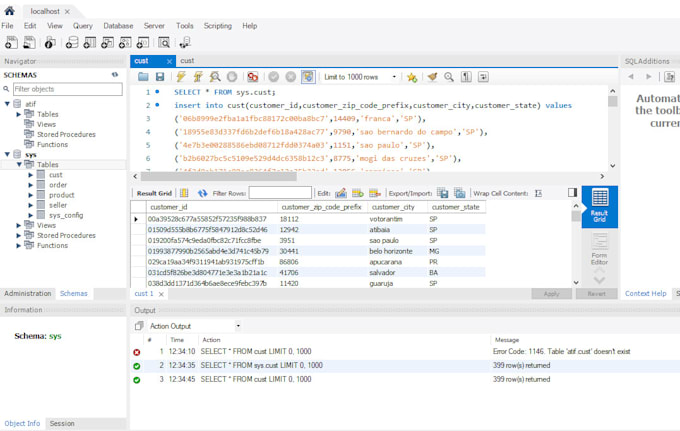 Create database ,tables and er diagram by Mohammadatif03 | Fiverr