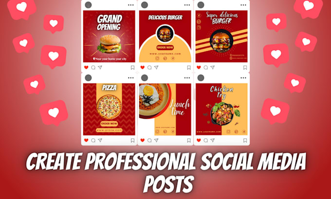 design visually appealing instagram posts for you