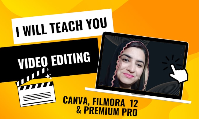 teach you video editing in canva, filmora, and premiere pro