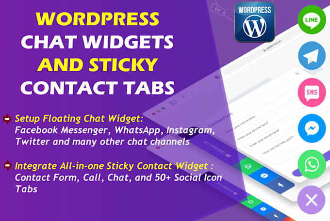 add whatsapp chat and other social media chat in wordpress