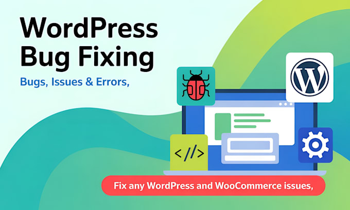 fix any wordpress and woocommerce issues quickly