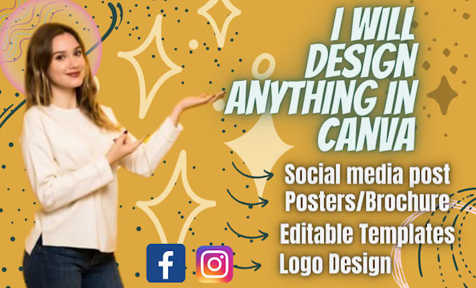 Be your fastest canva social media editable template creator by Komal ...
