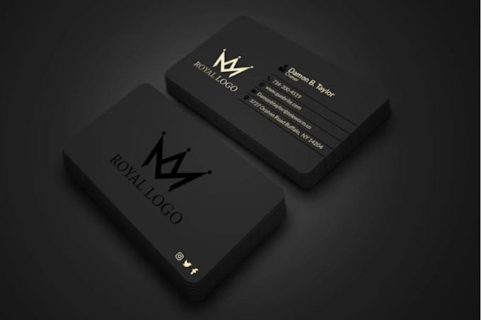 Luxury minimalist business card and premium logo design by Mirgrap | Fiverr