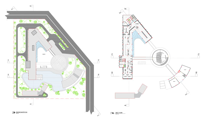 draw architectural floor plans, elevations, and sections